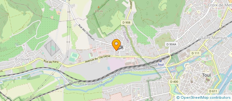 localisation de l'entreprise MONSIEUR MICKAEL LHERMITE  ECROUVES