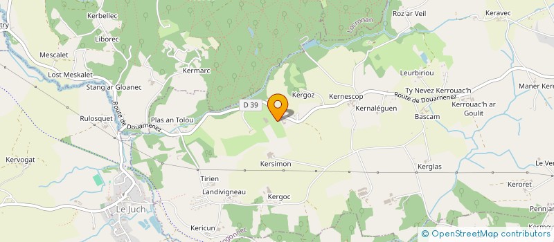 localisation de l'entreprise MONSIEUR MICKAEL LIGEN  PLOGONNEC