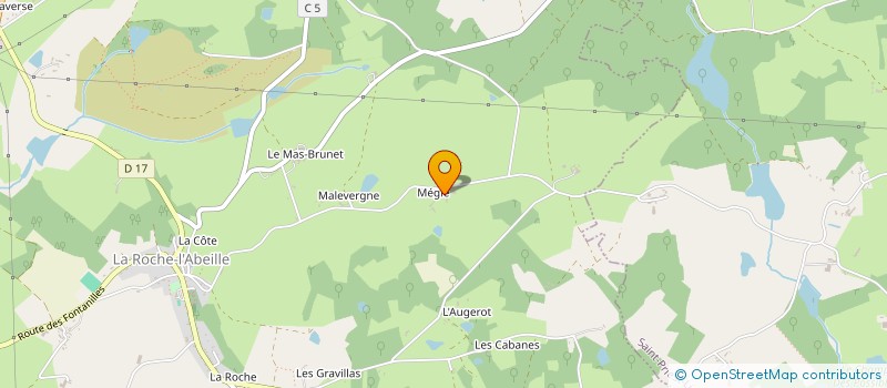 localisation de l'entreprise MONSIEUR MICKAEL LINARD  LA ROCHE-L'ABEILLE