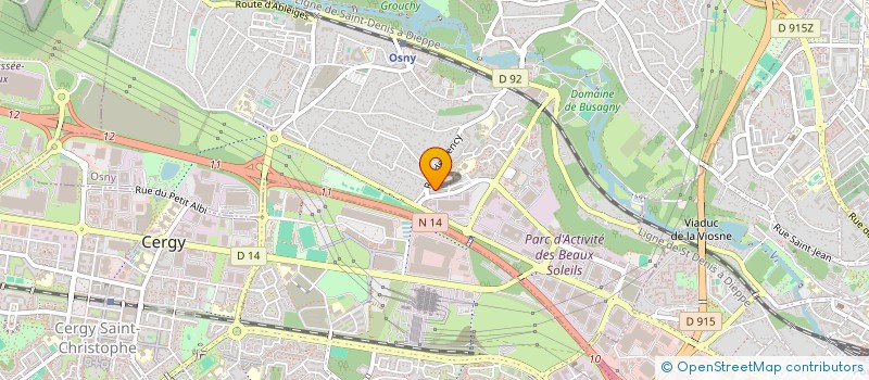 localisation de l'entreprise MONSIEUR MICKAEL LINHARES  OSNY