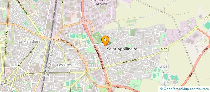 localisation de l'entreprise MONSIEUR MICKAEL LOISON  SAINT-APOLLINAIRE