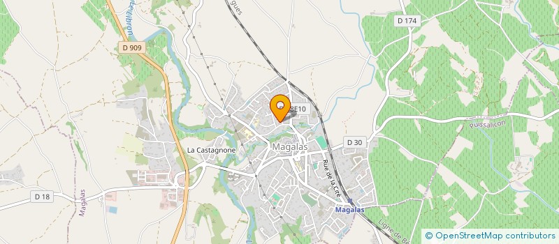 localisation de l'entreprise MONSIEUR MICKAEL LORIENTE  MAGALAS