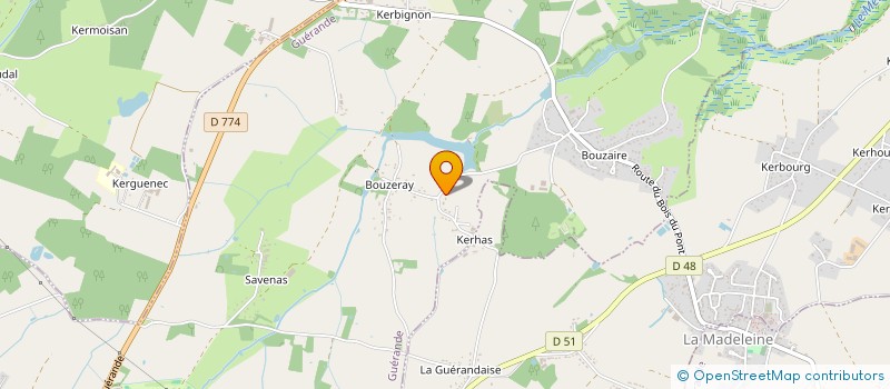 localisation de l'entreprise MONSIEUR MICKAEL LUCAS  GUERANDE