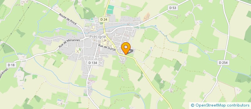 localisation de l'entreprise MONSIEUR MICKAEL LUSSON  PRECIGNE