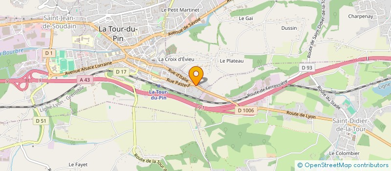 localisation de l'entreprise MONSIEUR MICKAEL MAGAUD  LA TOUR-DU-PIN