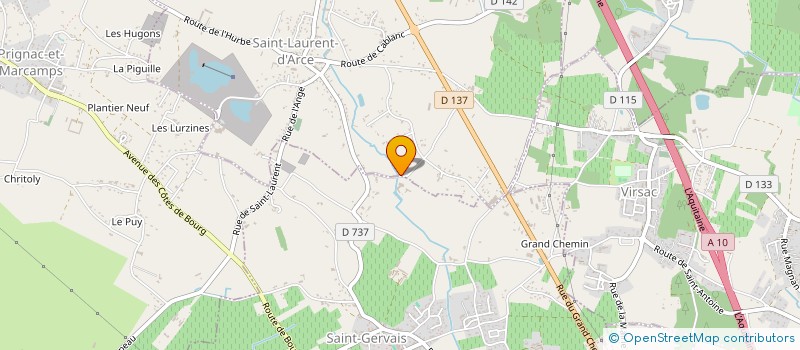 localisation de l'entreprise MONSIEUR MICKAEL MAGNE  SAINT-LAURENT-D'ARCE