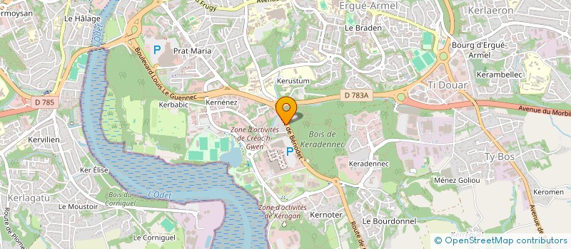 localisation de l'entreprise MONSIEUR MICKAEL MAGUER à QUIMPER