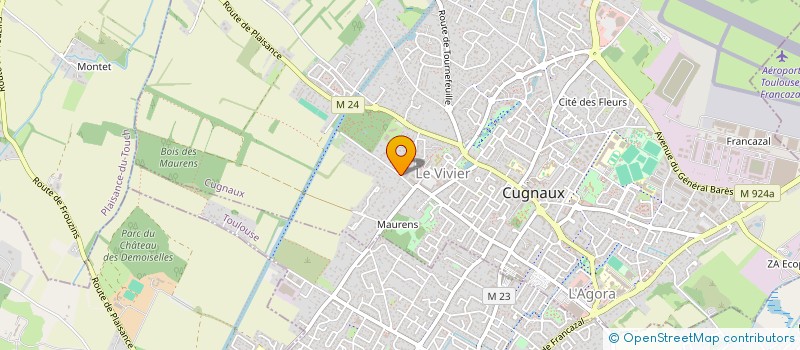 localisation de l'entreprise MONSIEUR MICKAEL MAIA  CUGNAUX