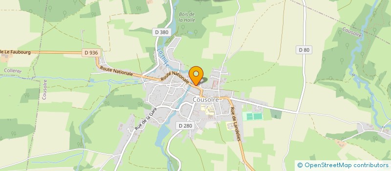 localisation de l'entreprise MONSIEUR MICKAEL MAILLARD  COUSOLRE