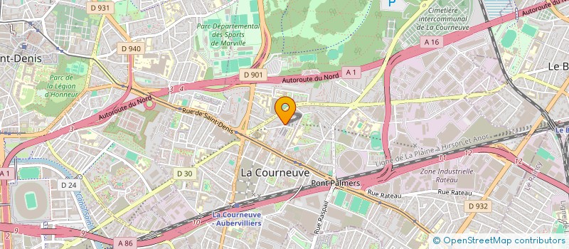 localisation de l'entreprise MONSIEUR MICKAEL MARC  LA COURNEUVE