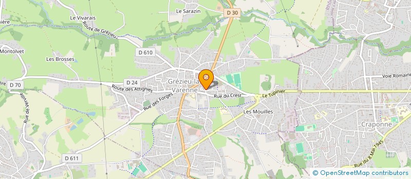 localisation de l'entreprise MONSIEUR MICKAEL MARCHAL  GREZIEU-LA-VARENNE