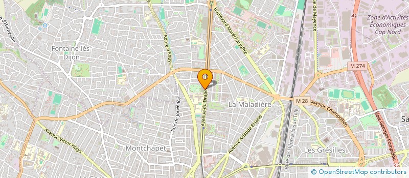 localisation de l'entreprise MONSIEUR MICKAEL MARCHAL à DIJON