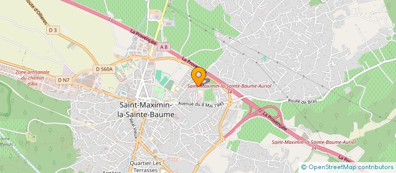 localisation de l'entreprise MONSIEUR MICKAEL MARECAUX à SAINT-MAXIMIN-LA-SAINTE-BAUME