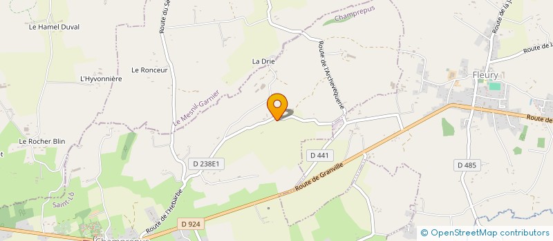 localisation de l'entreprise MONSIEUR MICKAEL MARIE  FLEURY