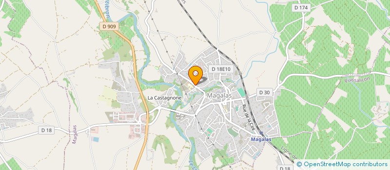 localisation de l'entreprise MONSIEUR MICKAEL MARIE  MAGALAS