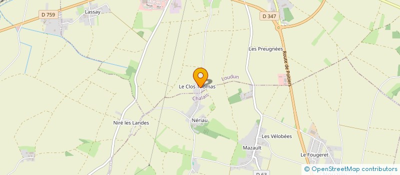 localisation de l'entreprise MONSIEUR MICKAEL MAROLLEAU à LOUDUN