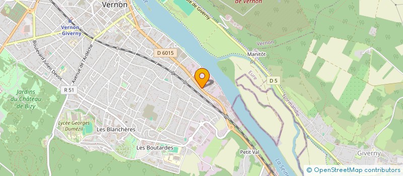 localisation de l'entreprise MONSIEUR MICKAEL MARTIN  VERNON