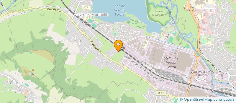 localisation de l'entreprise MONSIEUR MICKAEL MARTINEZ  VAIVRE-ET-MONTOILLE