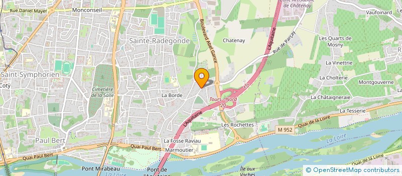 localisation de l'entreprise MONSIEUR MICKAEL MARTINS  TOURS