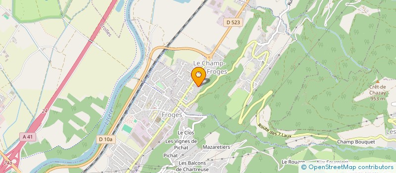 localisation de l'entreprise MONSIEUR MICKAEL MARTINS  LE CHAMP-PRES-FROGES