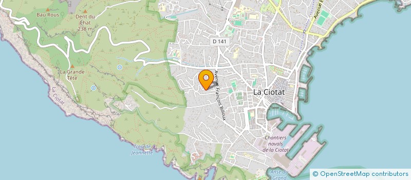 localisation de l'entreprise MONSIEUR MICKAEL MAS  LA CIOTAT