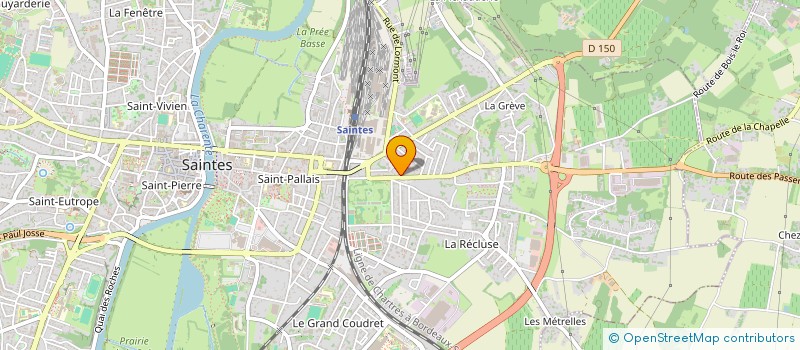 localisation de l'entreprise MONSIEUR MICKAEL MASSE  SAINTES