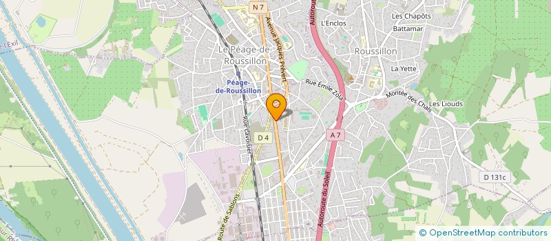 localisation de l'entreprise MONSIEUR MICKAEL MATHOULIN  ROUSSILLON