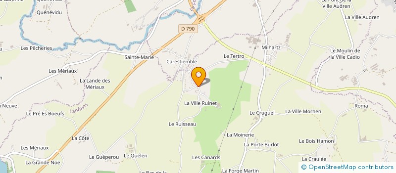 localisation de l'entreprise MONSIEUR MICKAEL MAUVIEUX  LANFAINS