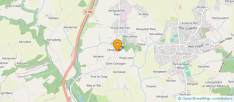 localisation de l'entreprise MONSIEUR MICKAEL MAZO  PLOMELIN