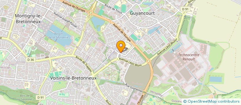 localisation de l'entreprise MONSIEUR MICKAEL MBAKIDI  GUYANCOURT