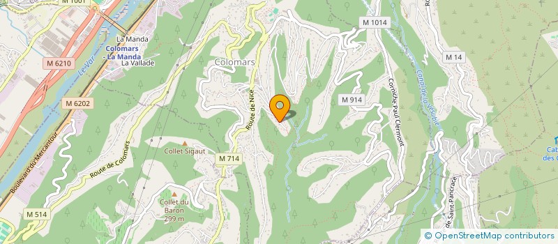 localisation de l'entreprise MONSIEUR MICKAEL MEGE  COLOMARS