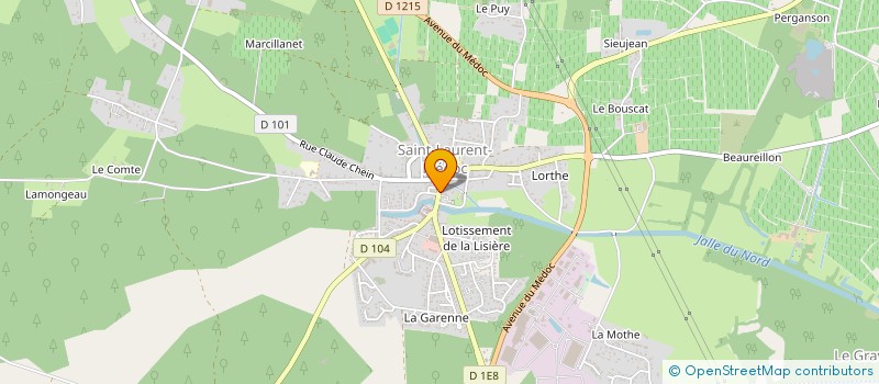 localisation de l'entreprise MONSIEUR MICKAEL MEGE  SAINT-LAURENT-MEDOC