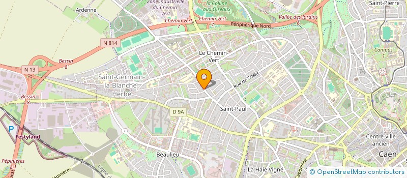 localisation de l'entreprise MONSIEUR MICKAEL MENARD à CAEN
