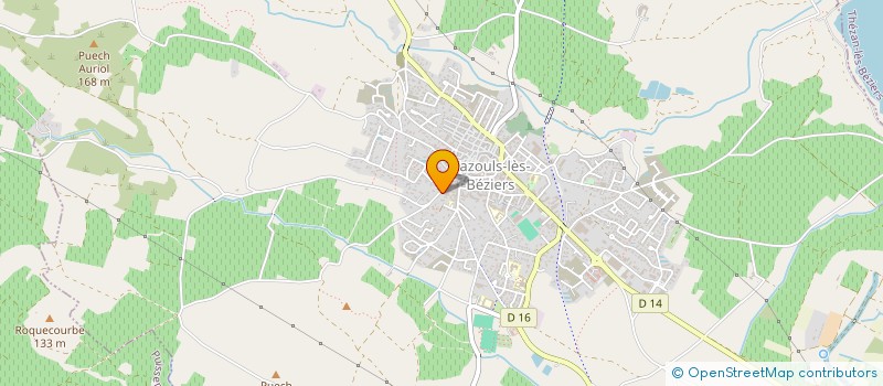 localisation de l'entreprise MONSIEUR MICKAEL MENGUAL  CAZOULS-LES-BEZIERS