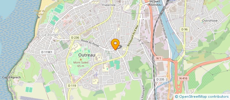 localisation de l'entreprise MONSIEUR MICKAEL MENNEFILE  OUTREAU