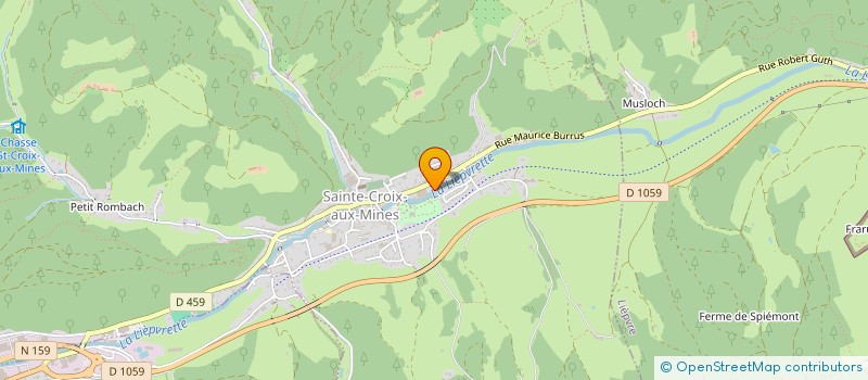 localisation de l'entreprise MONSIEUR MICKAEL MERCIER  SAINTE-CROIX-AUX-MINES