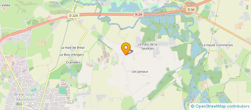 localisation de l'entreprise MONSIEUR MICKAEL METAYER  BREAL-SOUS-MONTFORT