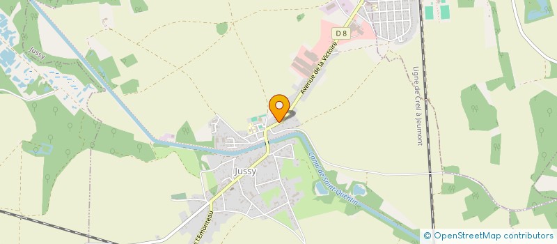 localisation de l'entreprise MONSIEUR MICKAEL MEUNIER  JUSSY