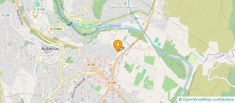 localisation de l'entreprise MONSIEUR MICKAEL MIALON  AUBENAS