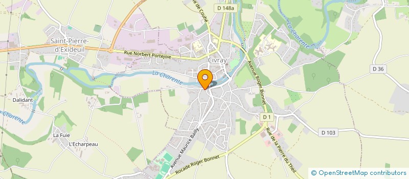 localisation de l'entreprise MONSIEUR MICKAEL MICAULT  CIVRAY