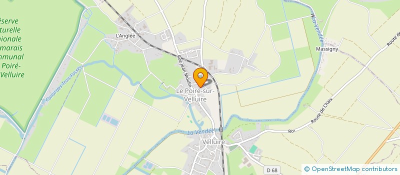 localisation de l'entreprise MONSIEUR MICKAEL MICHAUD  LES VELLUIRE-SUR-VENDEE