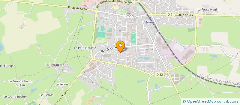 localisation de l'entreprise MONSIEUR MICKAEL MIGEON  EVRON