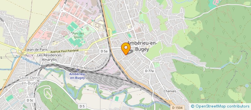 localisation de l'entreprise MONSIEUR MICKAEL MOERECANT  AMBERIEU-EN-BUGEY