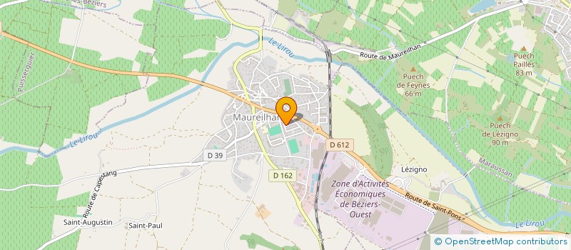 localisation de l'entreprise MONSIEUR MICKAEL MOLINIE  MAUREILHAN