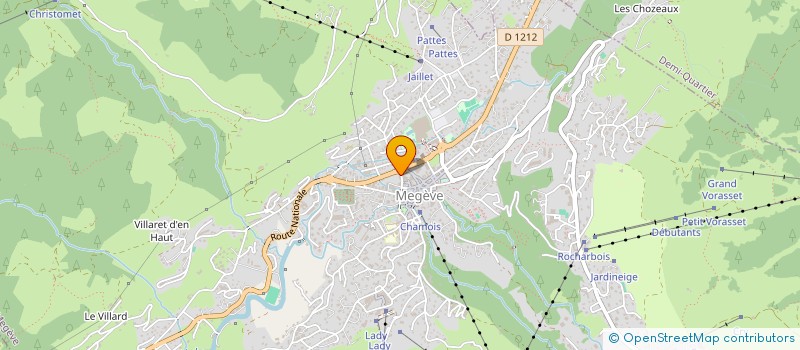 localisation de l'entreprise MONSIEUR MICKAEL MOLLIER  MEGEVE