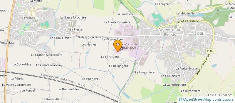localisation de l'entreprise MONSIEUR MICKAEL MONNIER à ARGENTRE-DU-PLESSIS