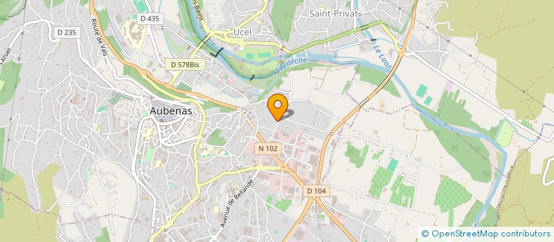 localisation de l'entreprise MONSIEUR MICKAEL MONOD  AUBENAS