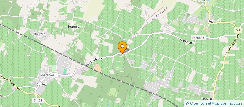 localisation de l'entreprise MONSIEUR MICKAEL MONTAGUT  VERTHEUIL