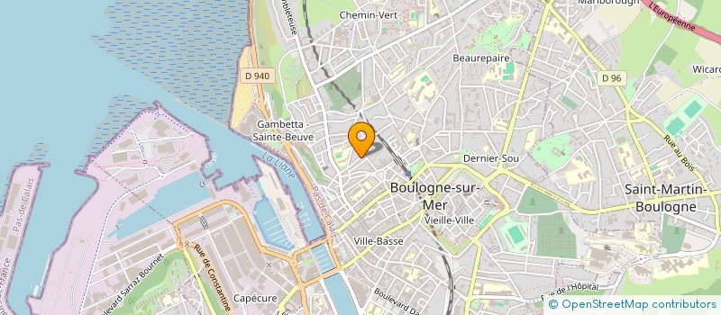 localisation de l'entreprise MONSIEUR MICKAEL MOREAU  BOULOGNE-SUR-MER