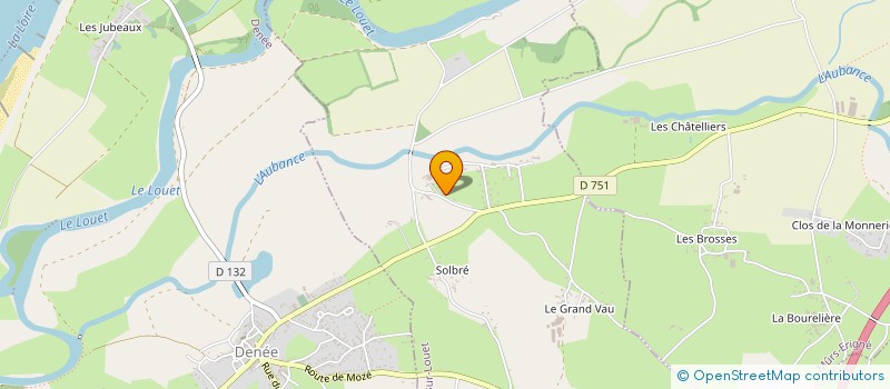 localisation de l'entreprise MONSIEUR MICKAEL MOREAUX  MOZE-SUR-LOUET